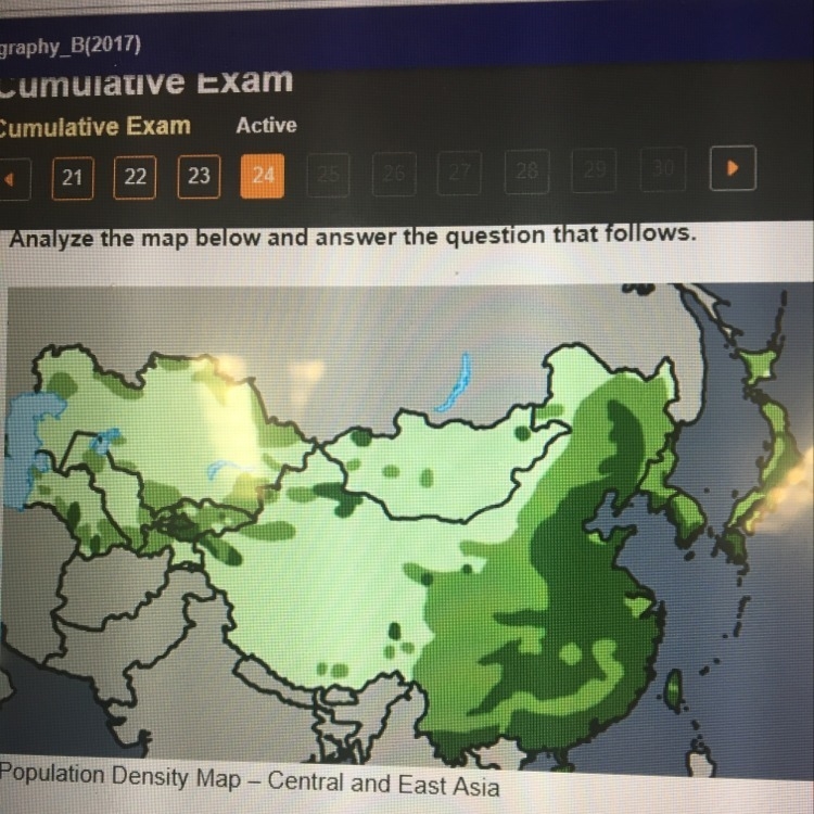 Which country on the map above does not have a high population-example-1