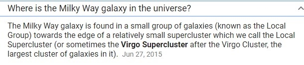 Which of the following contains the milky way galaxy? A. The location group B. The-example-1