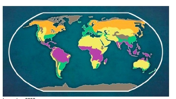 HELP QUICKLY!!! The regions colored __________ on the map above represent the dry-example-1