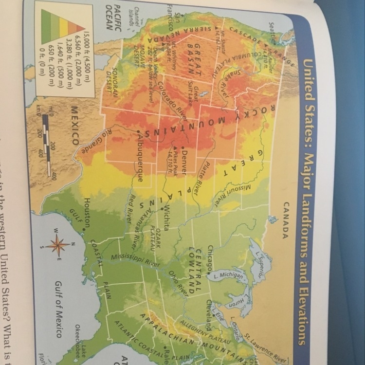 Use the map on page 21 of understanding geography to answer the following question-example-1