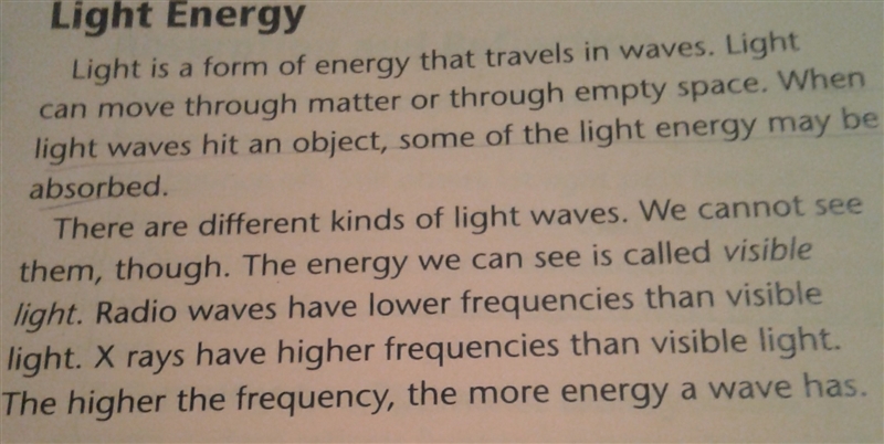 Sound must move through matter. How is light different-example-1