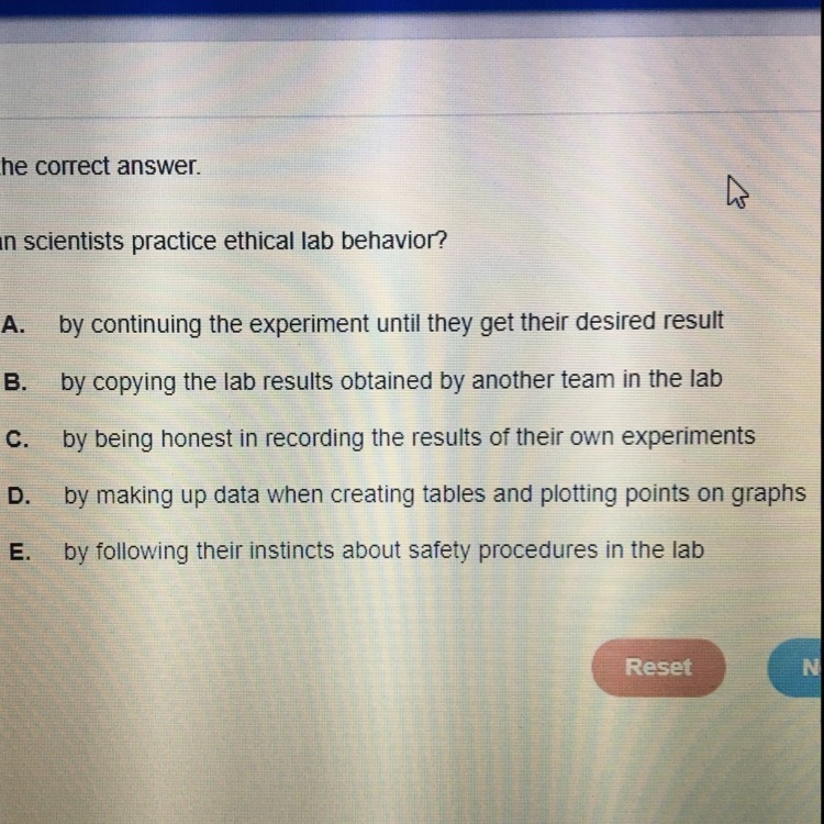 How can scientists practice ethical lab behavior-example-1