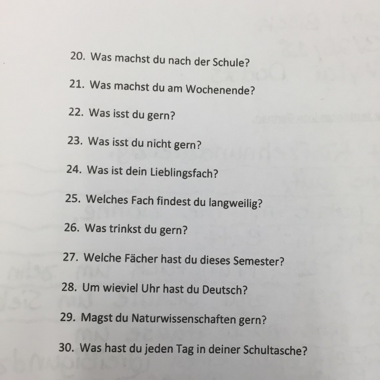 Could someone who is advanced in German plz translate these questions into English-example-1