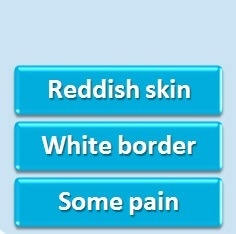 Which type of burn is BEST described in the image below? A.first-degree burn B.second-example-1