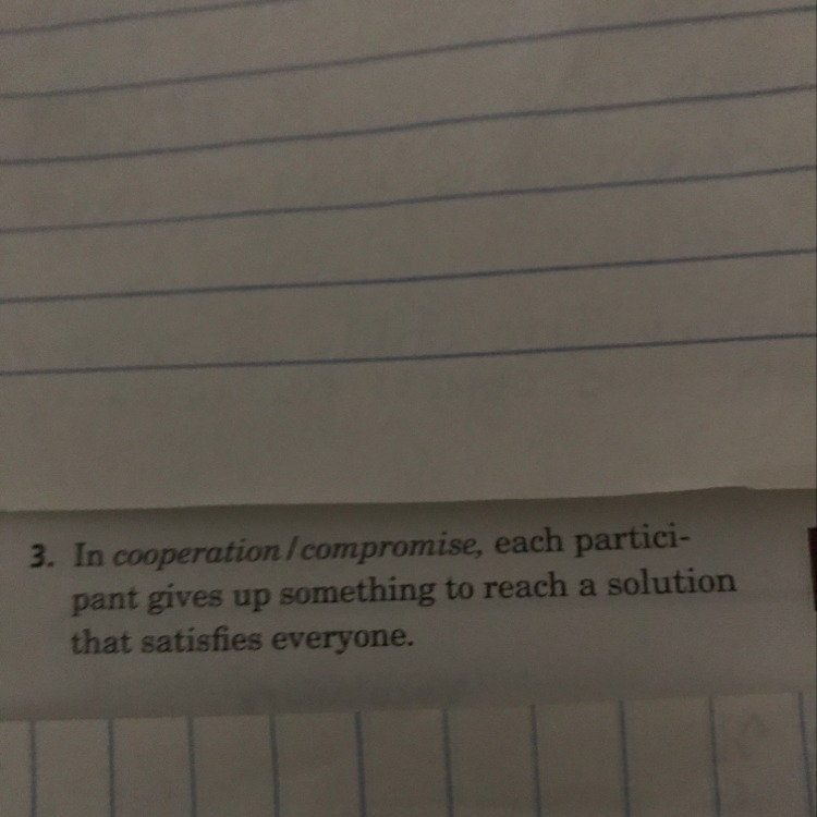 In__________, each participant gives up something to reach a solution that satisfies-example-1