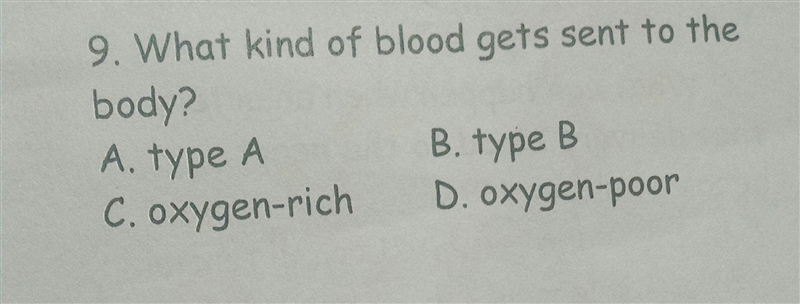 What kind of blood gets sent to the body-example-1