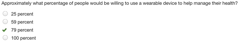 A 2015 study showed the following: 79 percent of people would be willing to use a-example-1