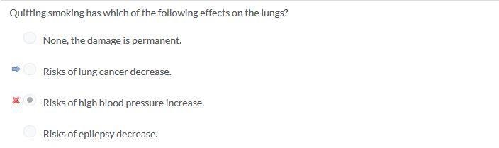 Quitting smoking has which of the following effects on the lungs?-example-1