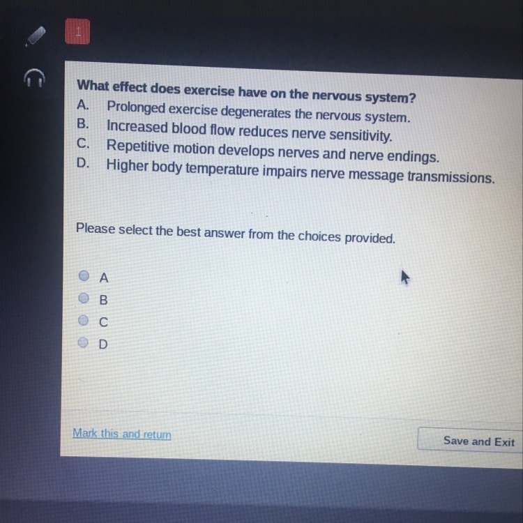 What effect does exercise have on the nervous system?-example-1