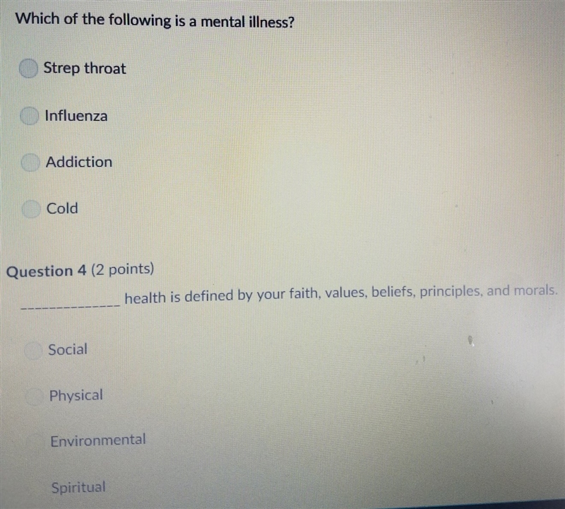 Need help answering these health questions.-example-1