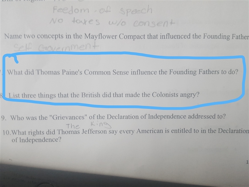 What did thomas paines common sense influence the founding fathers to do-example-1