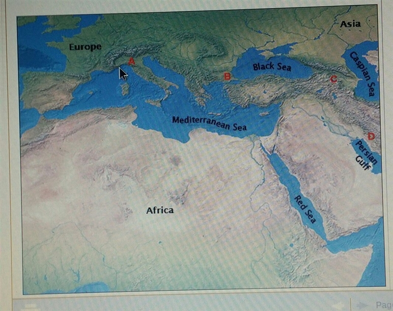 Which region shown on this map was controlled by Shia Muslims in 1600? a) Region B-example-1