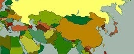 ￼ The country in yellow (the lightest color) shown was involved in which of these-example-1