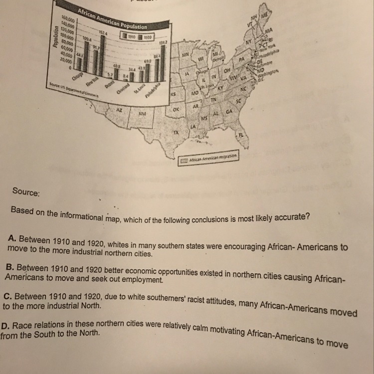 Help!! Based on the informational map, which of the following conclusions is most-example-1