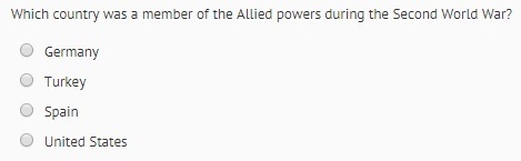 Which country was a member of the allied powers during the second world war?-example-1