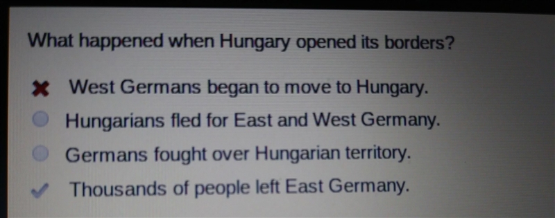 What happened when Hungary opened its borders?-example-1