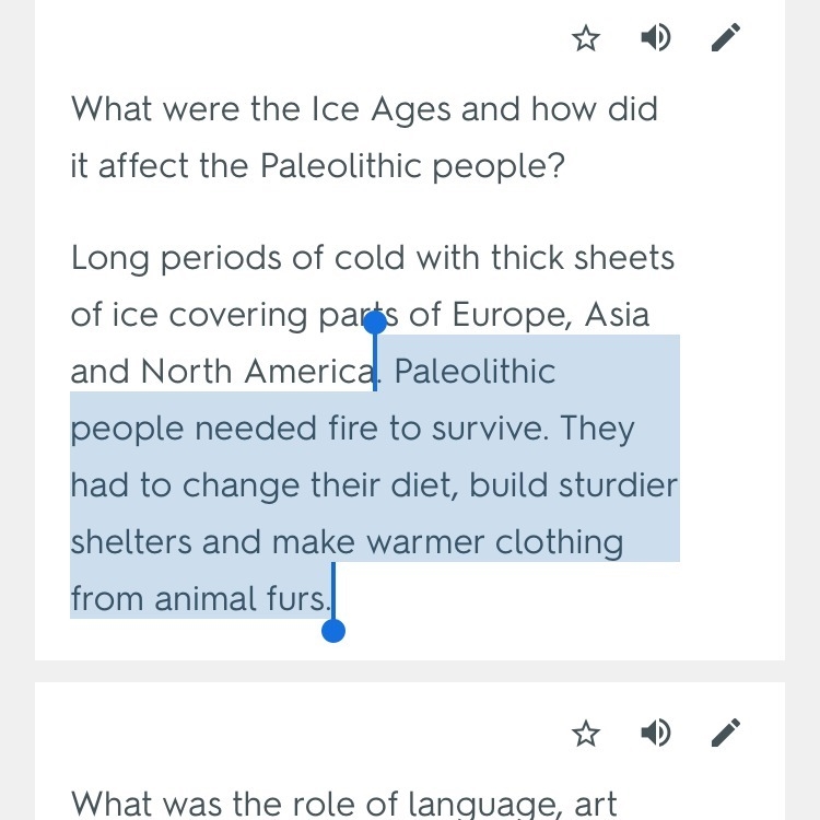 How did the Ice age effect the Paleolithic age?-example-1