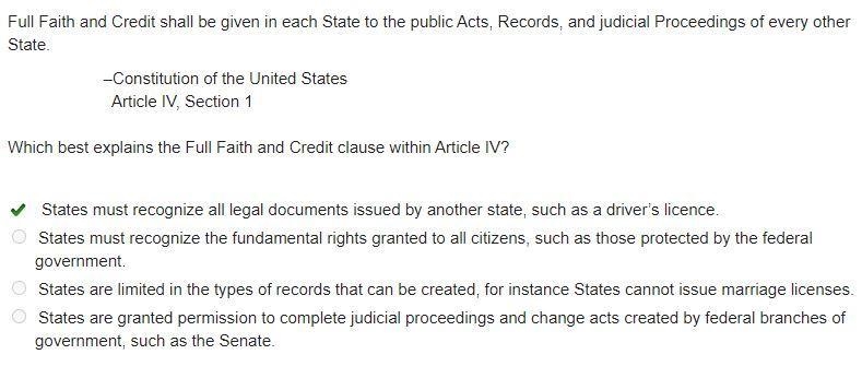 Full Faith and Credit shall be given in each State to the public Acts, Records, and-example-1