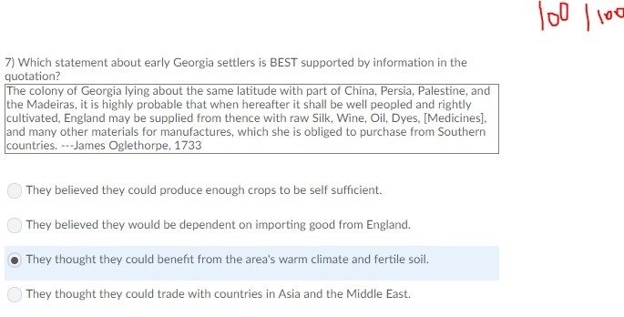 The Colony of Georgia lying about the same latitude with part of China, Persia, Palestine-example-1