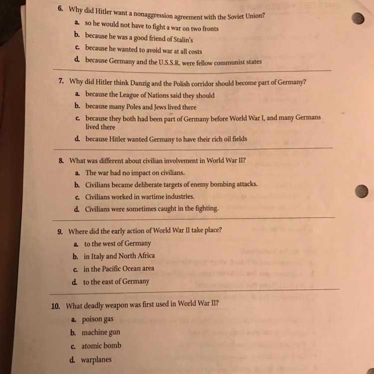 Can someone please help me with numbers 6, 7, 8, 9, and 10.-example-1