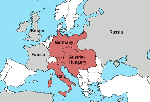 What aspect of the Schlieffen Plan is illustrated by this map? A) If France and Russia-example-1