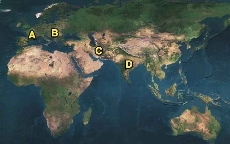 In which area of the world would you have been MOST likely to find widespread practice-example-1