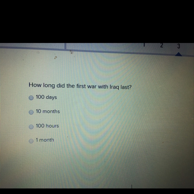 How long did the first war with iraq last-example-1