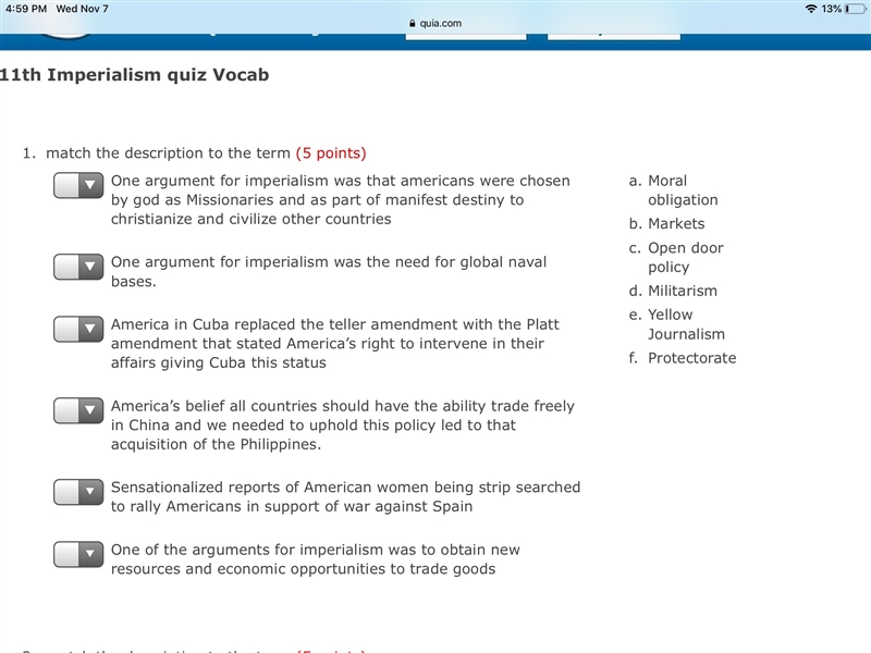 Help with this imperialism vocab-example-1