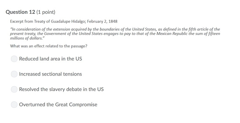 PLEASE HELP ASAP!!! CORRECT ANSWERS ONLY PLEASE!!! Excerpt from Treaty of Guadalupe-example-1