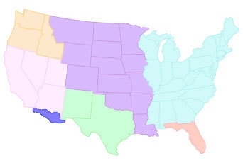 In the map shown above, what does the small region below the Mexican Cession represent-example-1