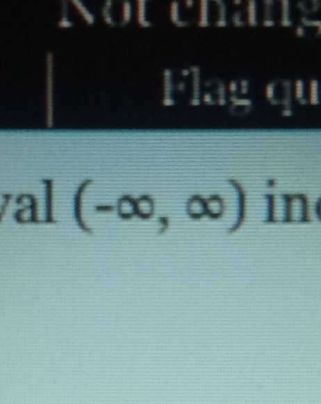 What does the interval above indicate? (see the photo above) A. All integers except-example-1