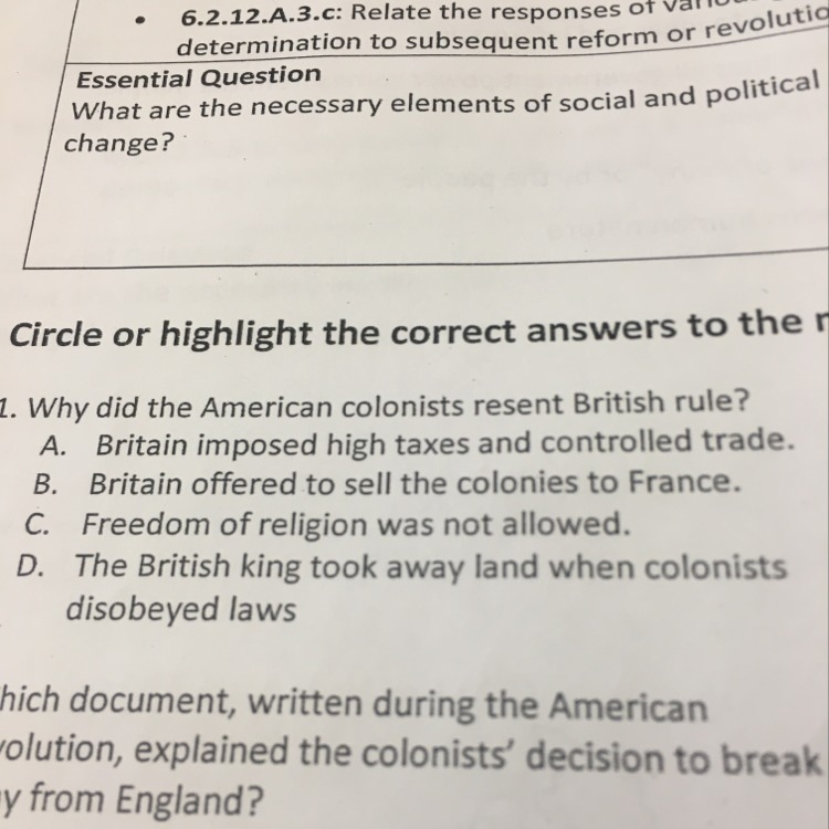 Why did the American-example-1