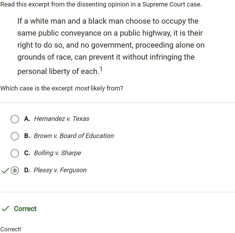 If a white man and a black man choose to occupy the same public conveyance on a public-example-1