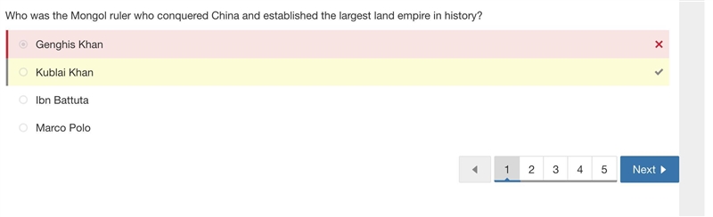 Who was the ruler who united the Mongols and conquered a vast empire? A. Genghis Khan-example-1