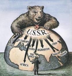 The following political cartoon is depicting what U.S policy following World War II-example-1