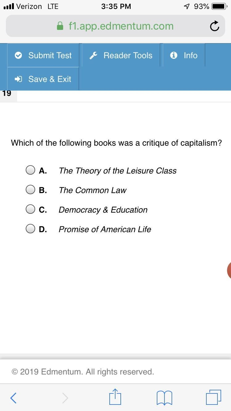 Which of the following books was a critique of capitalism-example-1