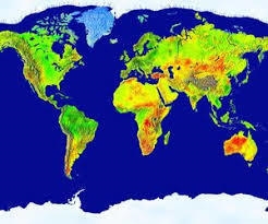 Review the climate map and determine which area is least likely to have a large population-example-1