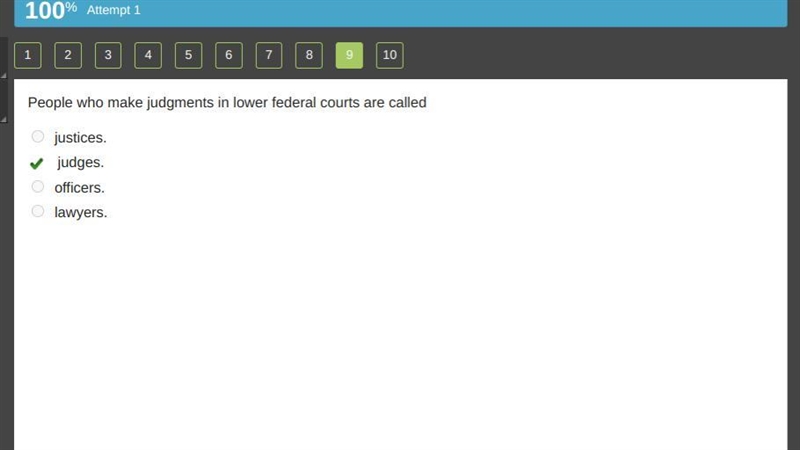 People who make judgments in lower federal courts are called-example-1