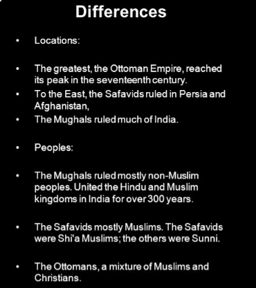 How was the Mughal Empire different from the Safavid Empire?-example-1