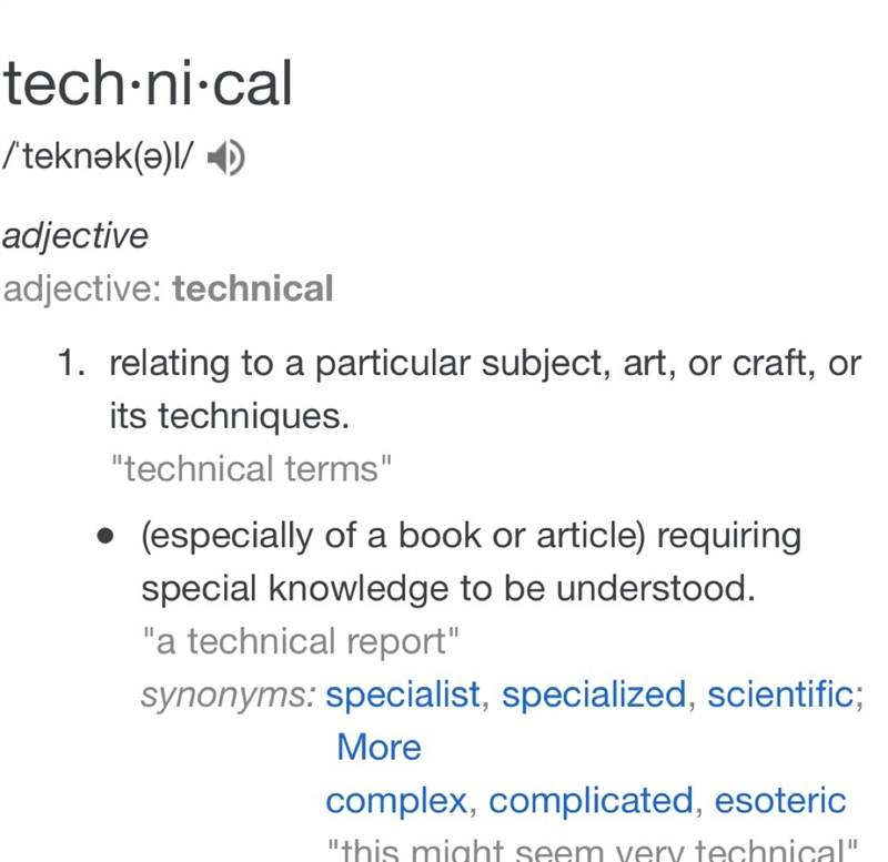 What does technical mean?-example-1