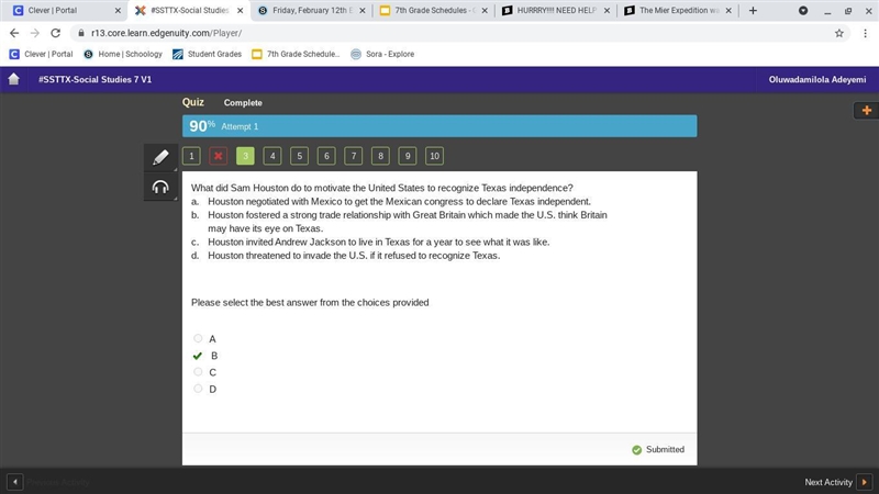 HURRRY!!!! NEED HELP ASAP!!!!! Why did Santa Anna decide to execute every tenth prisoner-example-1