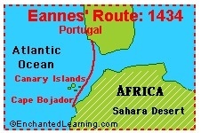 Which route did Gil Eannes navigate during the Age of Exploration-example-1