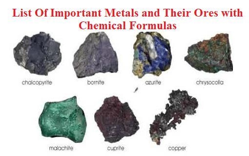 Most metals are obtained by chemically removing them from _____.-example-2