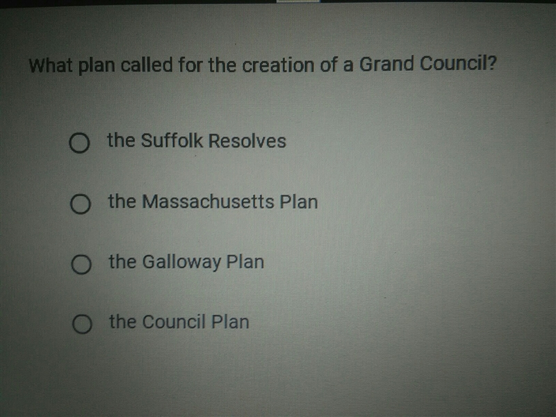 What plan called for the creation of a grand council-example-1