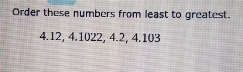 Order from least to greatest-example-1