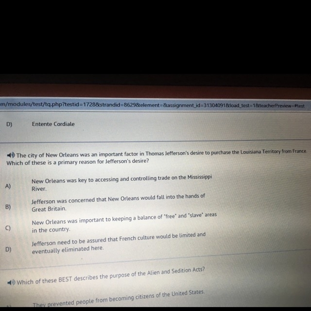 The city of New Orleans was an important that you Thomas Jefferson‘s decide to purchase-example-1