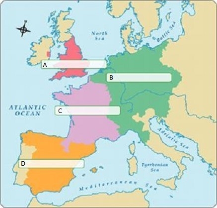 5. Label the four nations of Europe in the 1500s in the boxes provided on the map-example-1