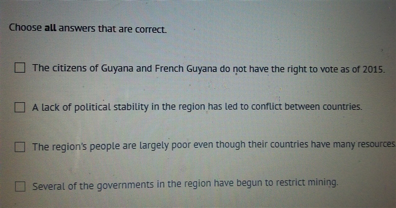 which statements best summarize current challenges facing countries in the tropical-example-1