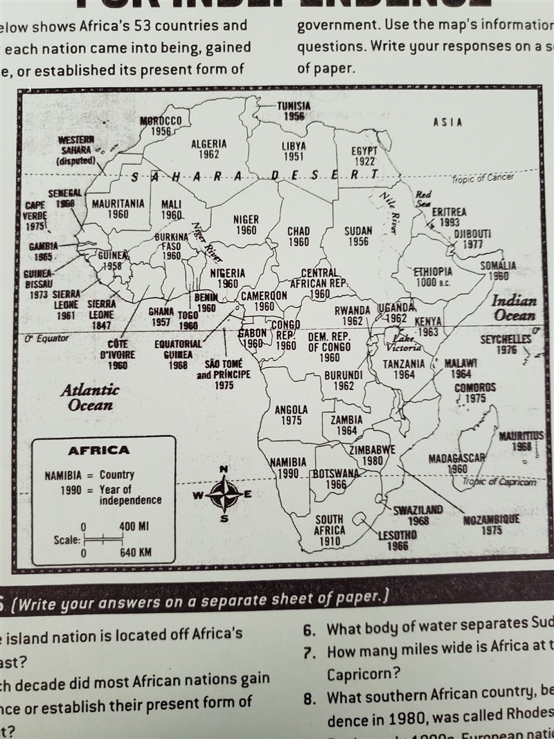 Which large island nation is located off Africa's eastern coast?-example-1