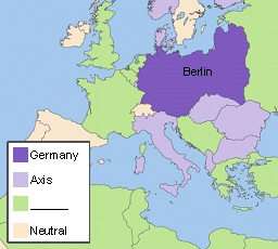 Look at the map of Europe in the Spring of 1945. Which of the following belongs on-example-1